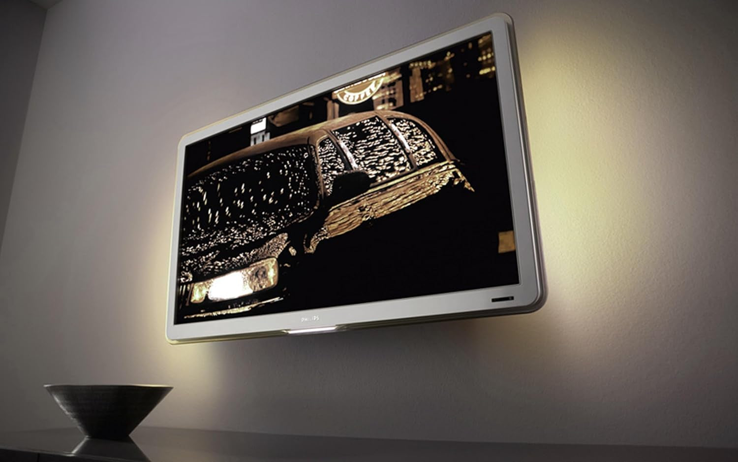 Backlight for TV Home Theater Normal Bright Cool White Mini Kit (Extra Small) Recommended for Flat Screen TV LCD (Table Mount or Wall Mount)
