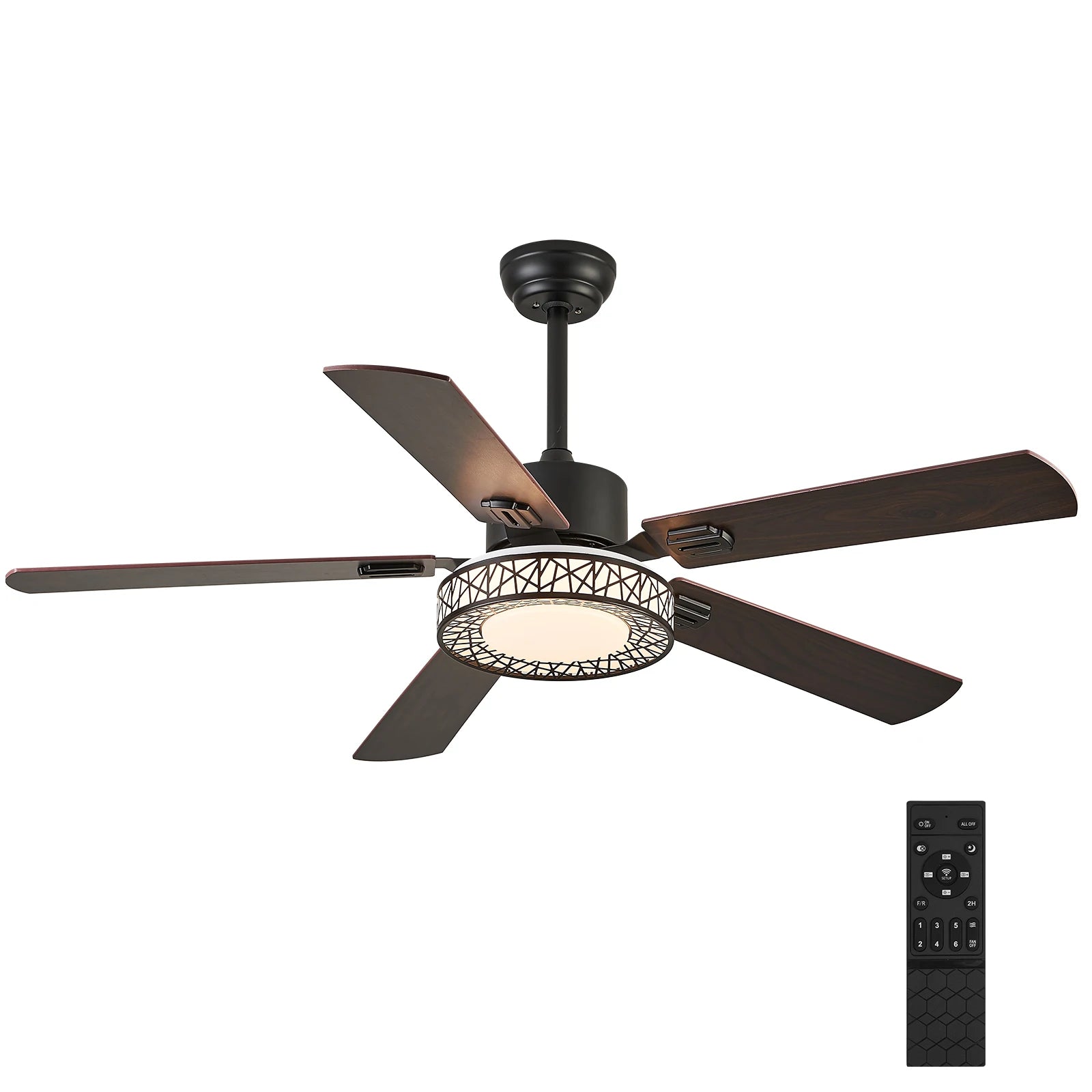 Walnut Wood Ceiling Fan