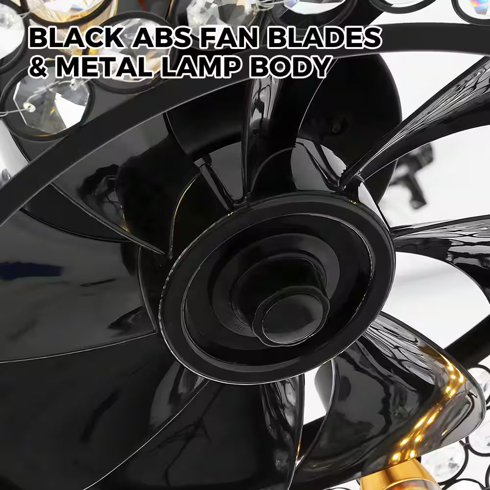 17 In. Black Ceiling Fan