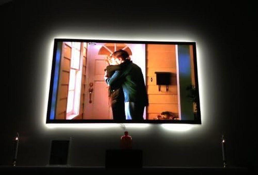 Backlight for TV Home Theater Normal Bright Cool White Mini Kit (Extra Small) Recommended for Flat Screen TV LCD (Table Mount or Wall Mount)