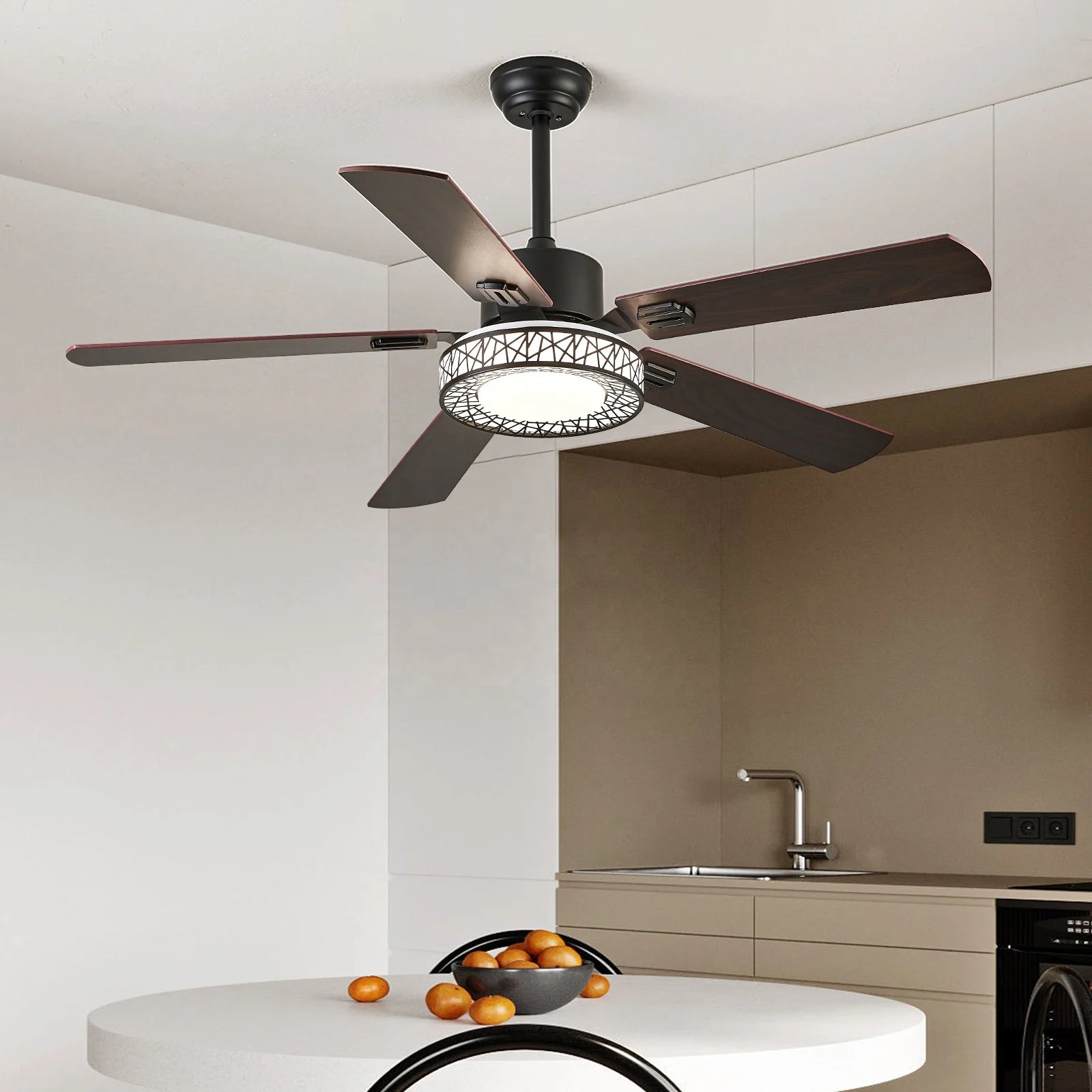 Walnut Wood Ceiling Fan