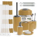 20 Piece Bathroom Accessories Set, Gold Bathroom Decor Set